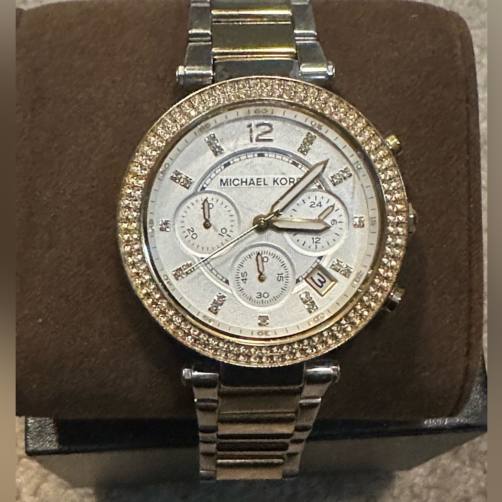 Michael Kors Gold and Silver Watch